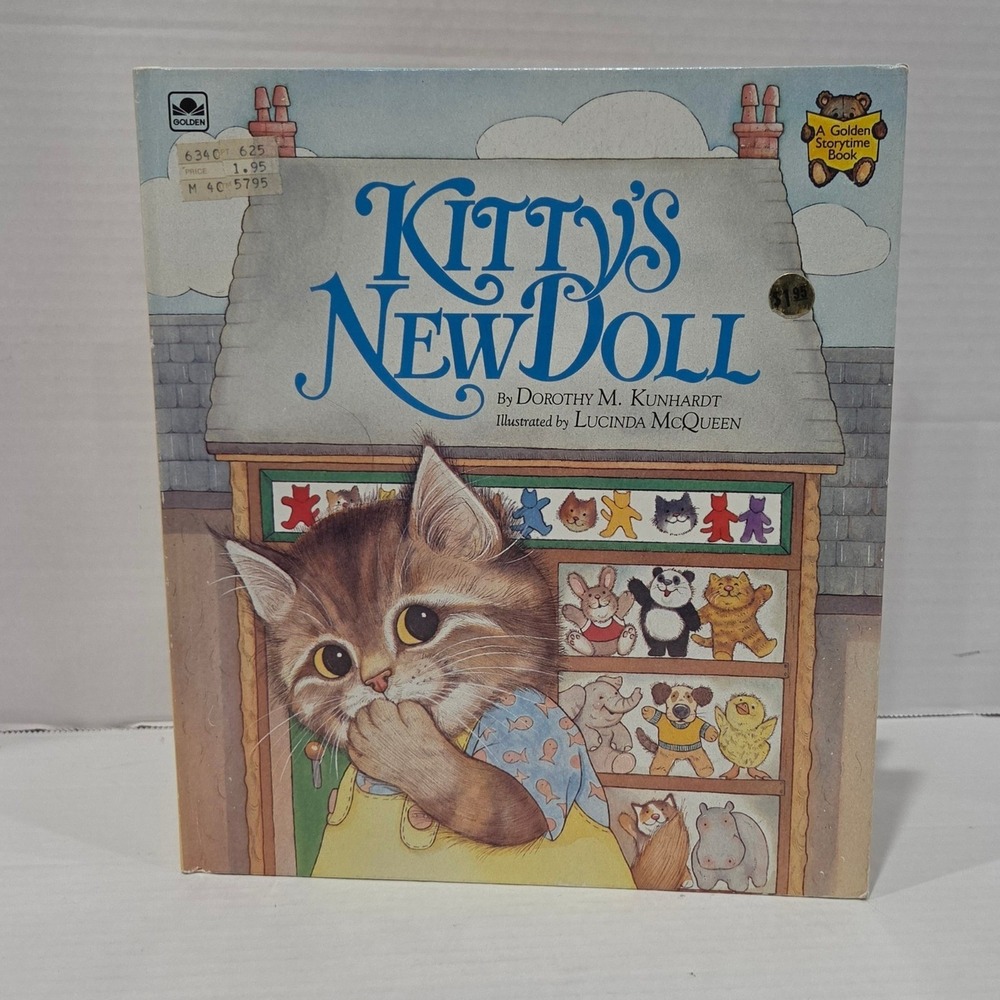 Vintage 1984 Kittys New Doll Golden Storytime Book Dorothy Kunhardt McQueen